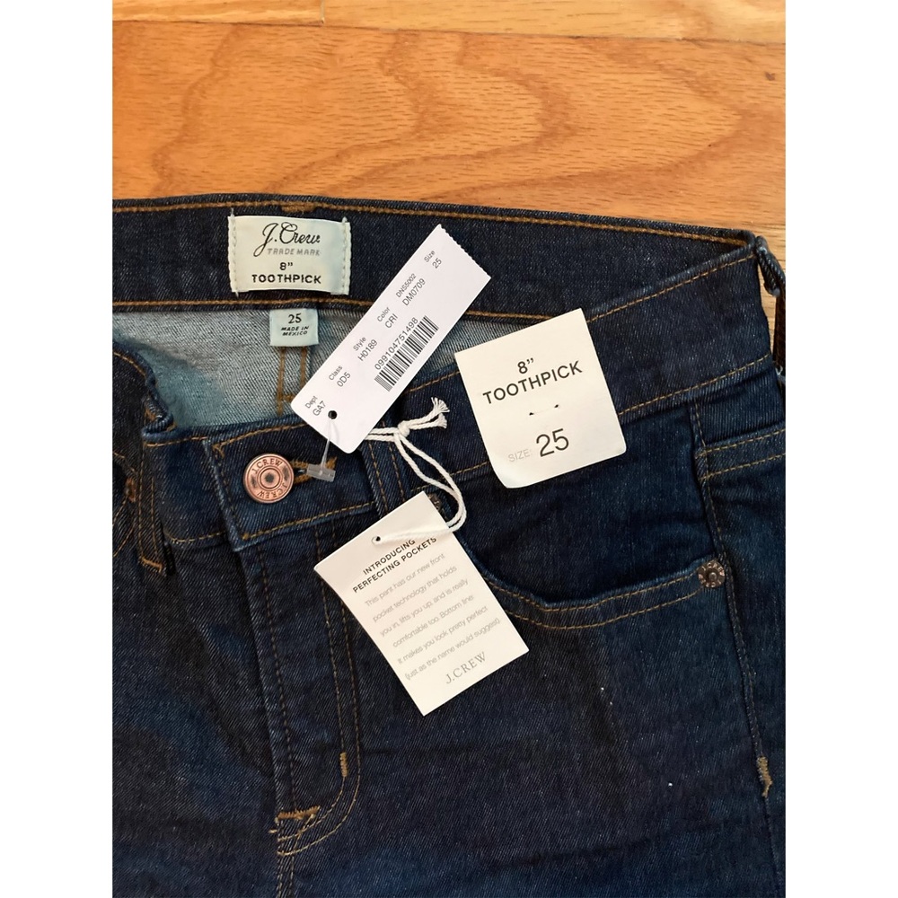J. Crew 8” Toothpick Denim Jean